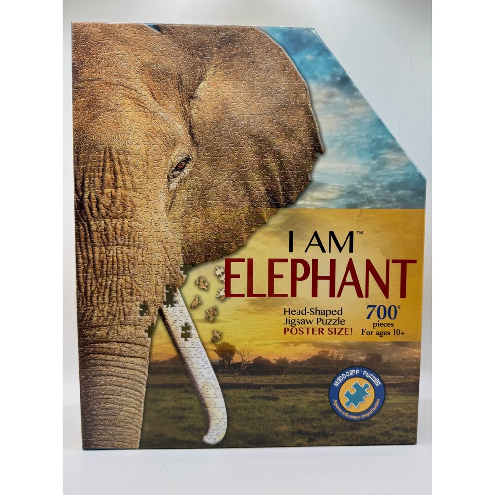 Madd Capp I Am Elephant Jigsaw‎ Puzzle 700 Piece Shaped Poster Size New Sealed